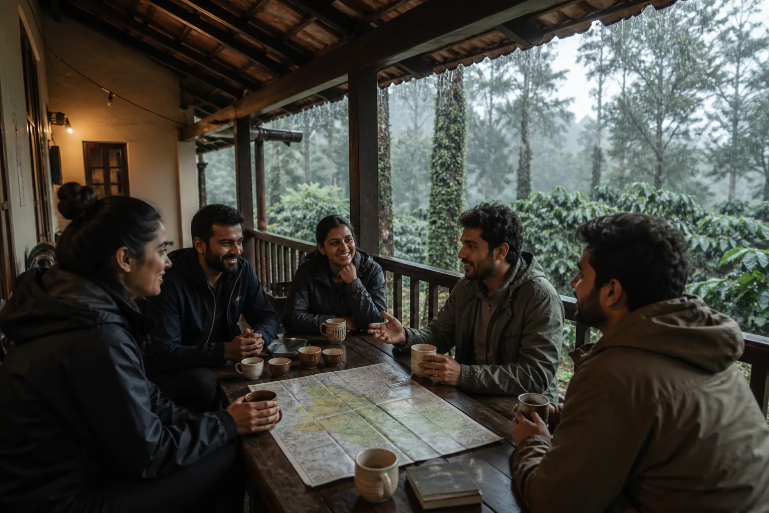 Sakleshpur in the rain: stay close, travel slowly